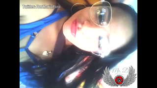 Flor Maria: Glè horny mi mansturbo gu mi squirt deliciously ann an lionn talla, bha iad faisg air a lorg mi ann an bathroom ri mo dildo